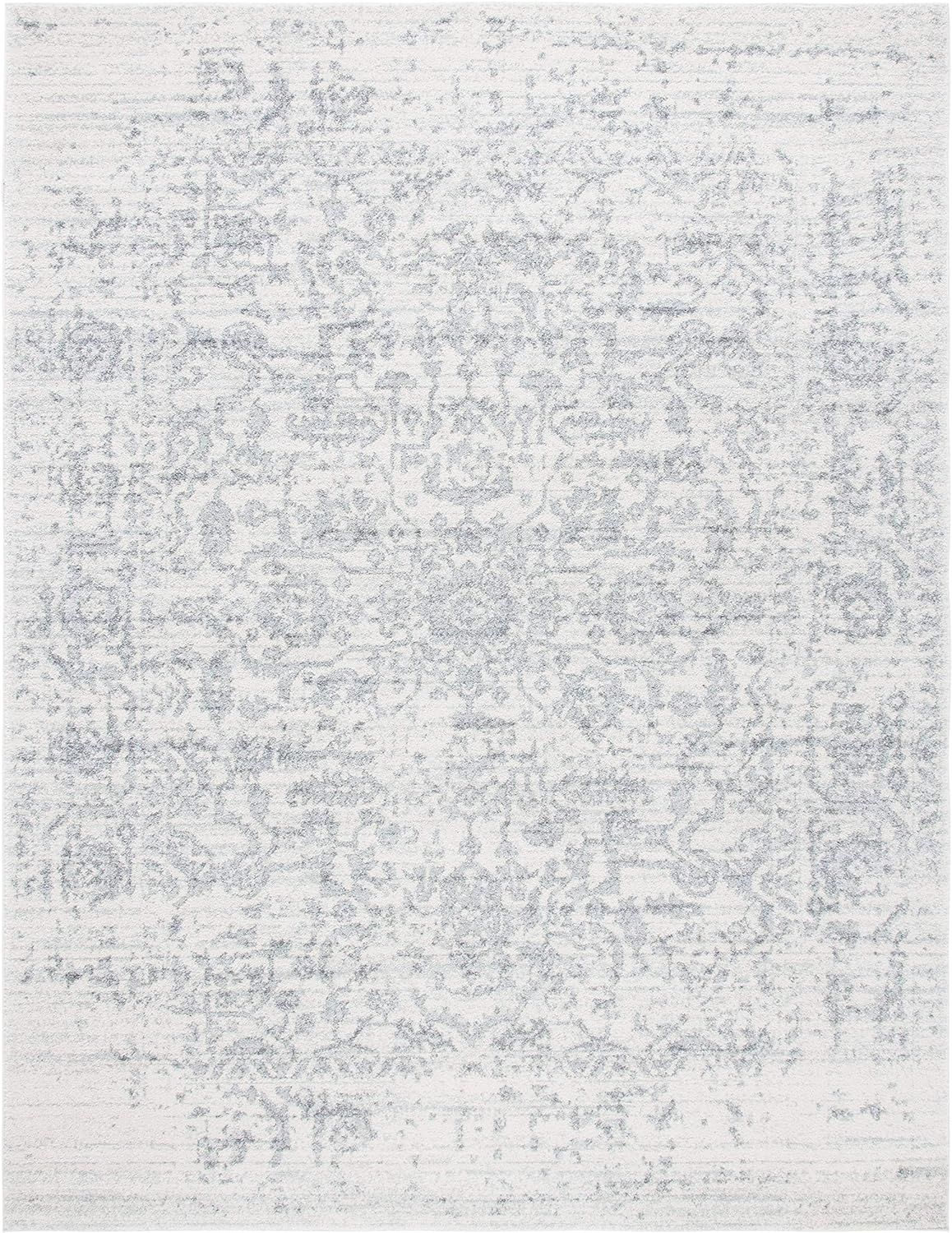 SAFAVIEH Madison Collection 8' x 10' Silver / Ivory MAD603G Oriental Snowflake Medallion Distress... | Amazon (US)