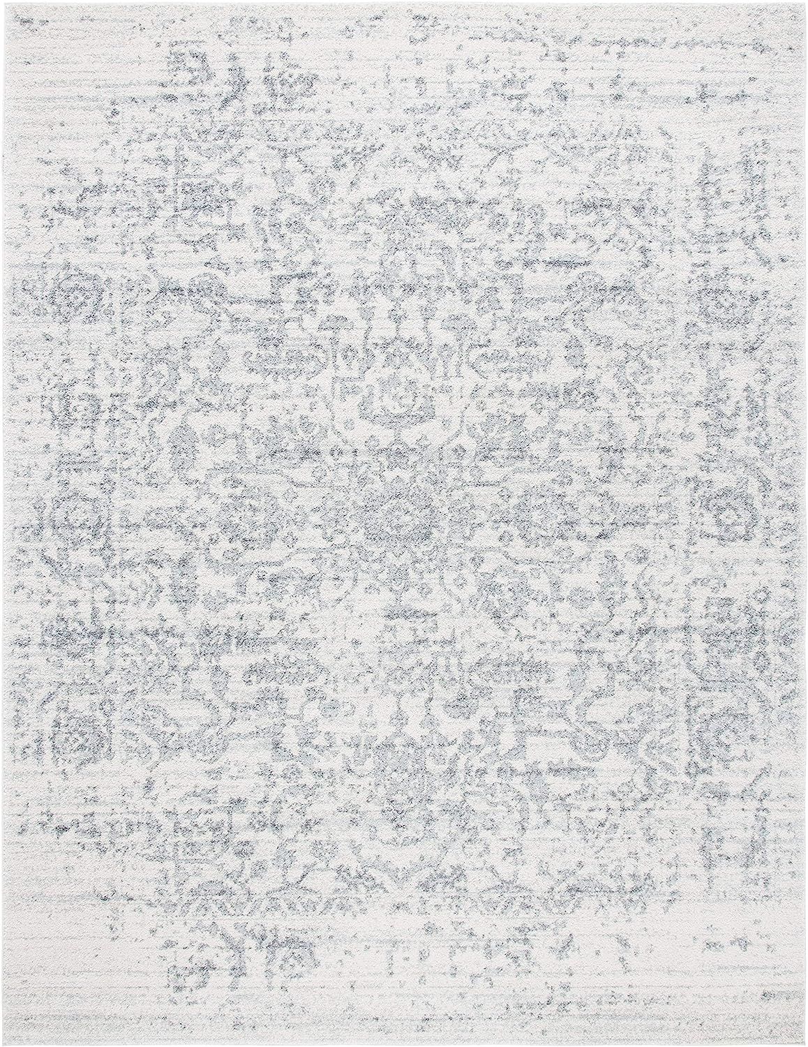 SAFAVIEH Madison Collection 8' x 10' Silver / Ivory MAD603G Oriental Snowflake Medallion Distress... | Amazon (US)
