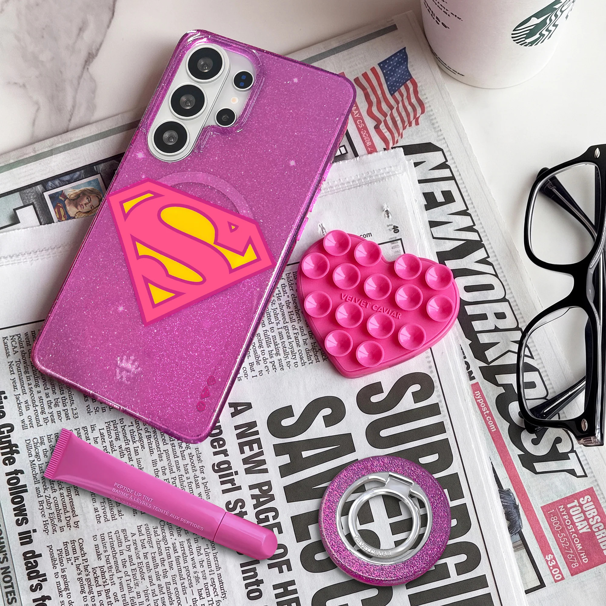 Supergirl Stardust Glitter Samsung Case | Velvet Caviar