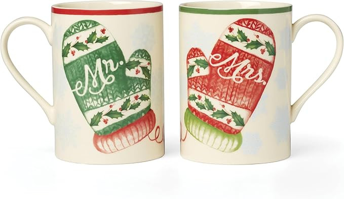 Lenox Holiday Mrs. Mugs, Set of 2, 2 Count, Multi | Amazon (US)
