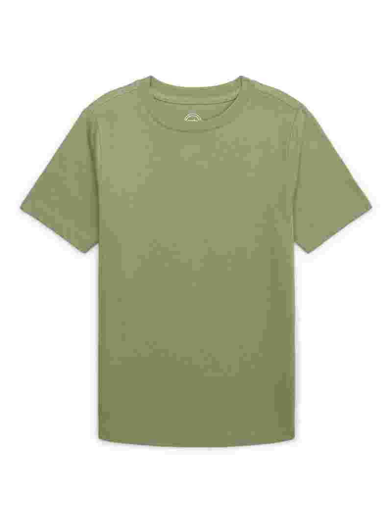 Wonder Nation Boys Kid Tough Short Sleeve T-Shirt, Sizes 4-18 & Husky | Walmart (US)