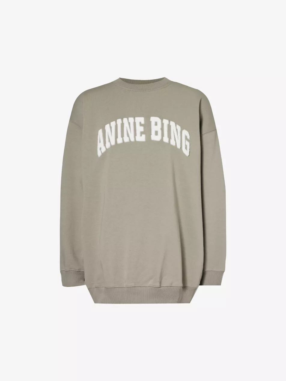 Tyler brand-embroidered cotton-blend sweatshirt | Selfridges