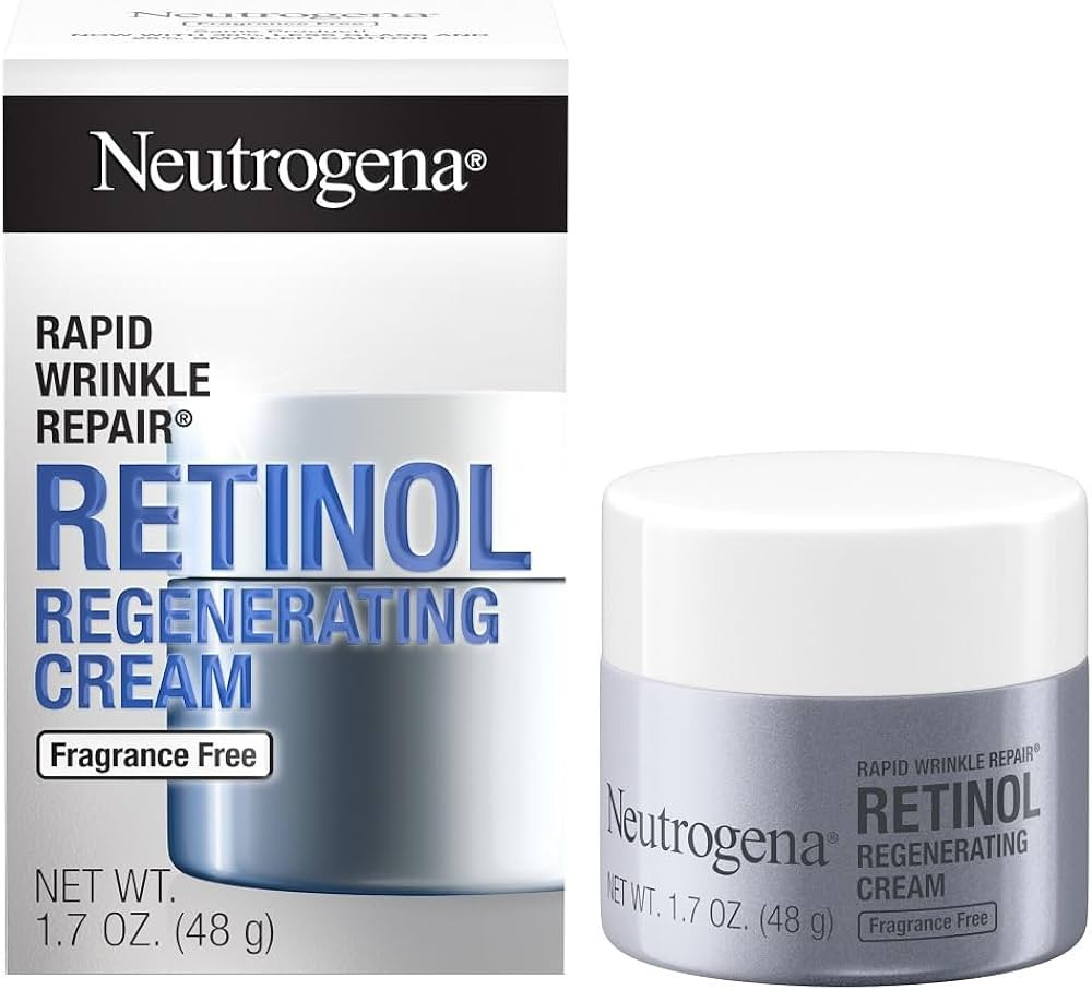 Neutrogena Retinol Face Moisturizer, Rapid Wrinkle Repair, Fragrance Free, Daily Anti-Aging Face ... | Amazon (US)