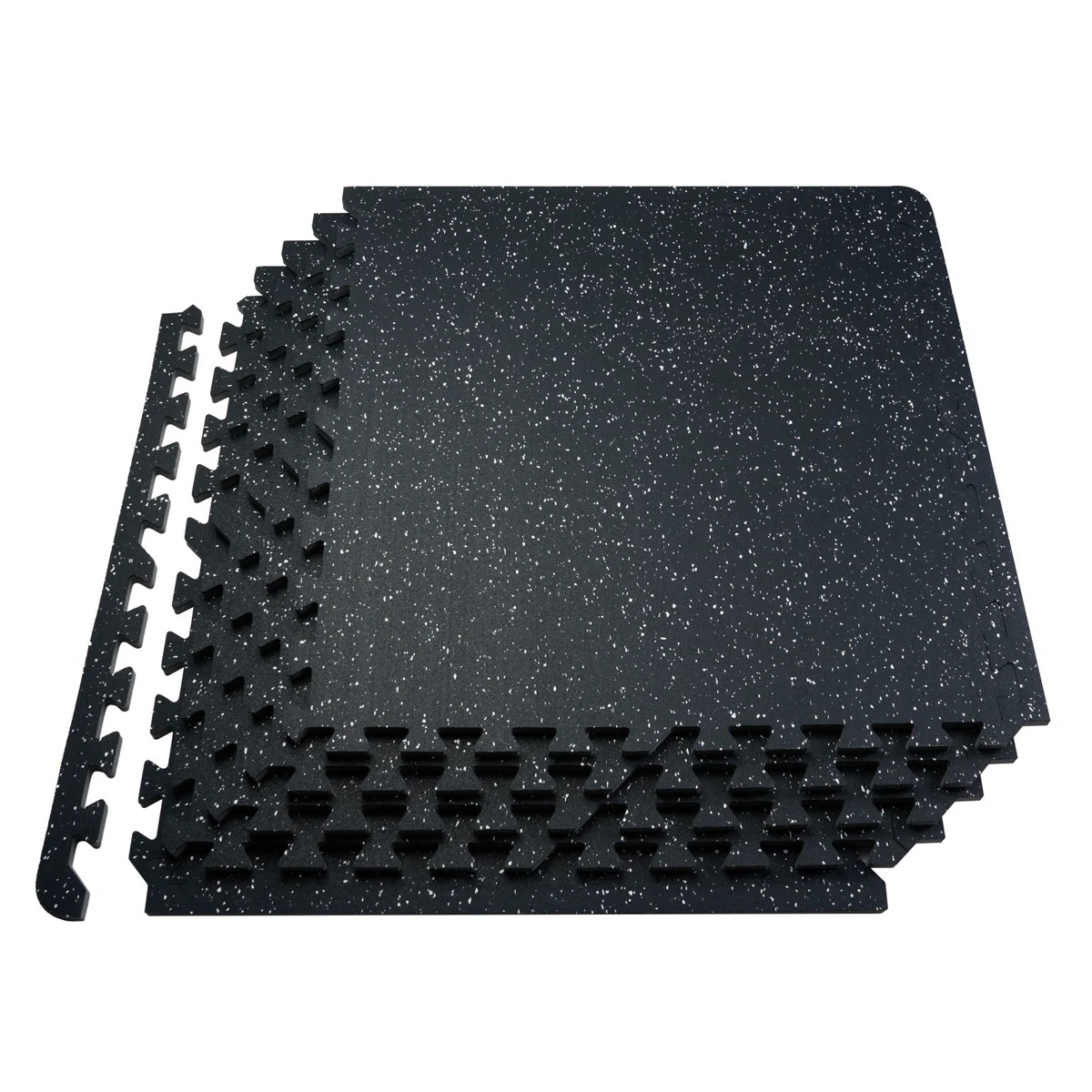 25 PCS 0.56" Thick Gym Floor Mats, 24" x 24" EVA Foam & Rubber Top Interlocking Workout Floor Mat... | Wayfair North America