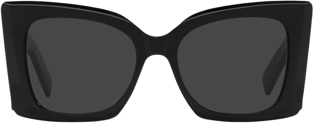 Saint Laurent Women's Sl M119 Blaze Sunglasses, Black, One Size | Amazon (US)