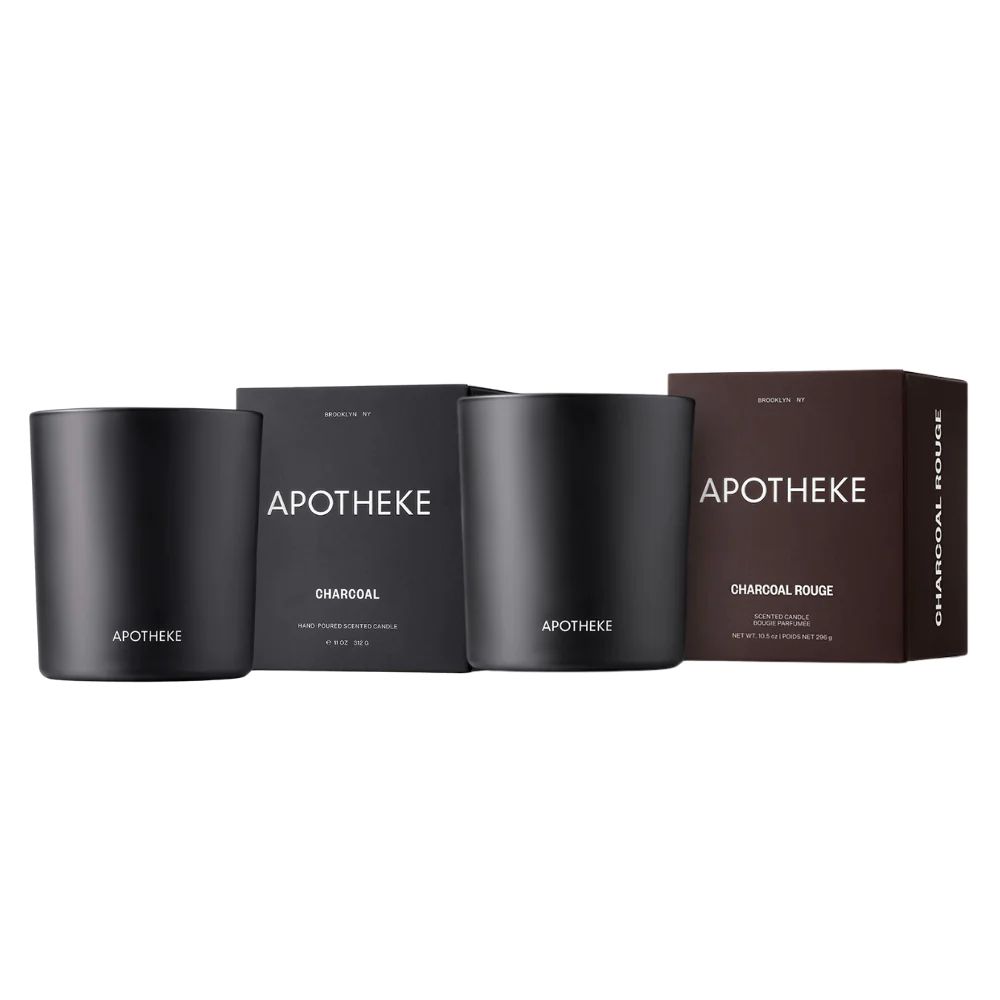 The Charcoal Fragrance Collection Candle Duo | Apotheke Co