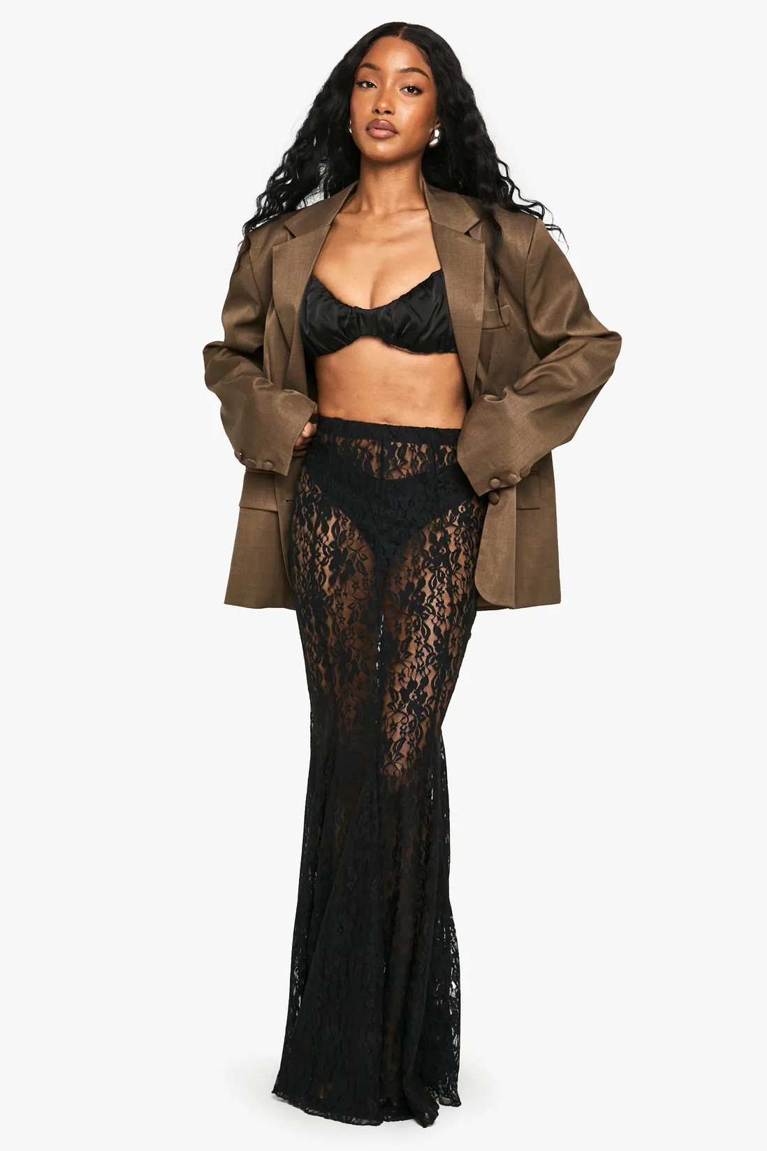 Lace Maxi Skirt | boohoo (US & Canada)