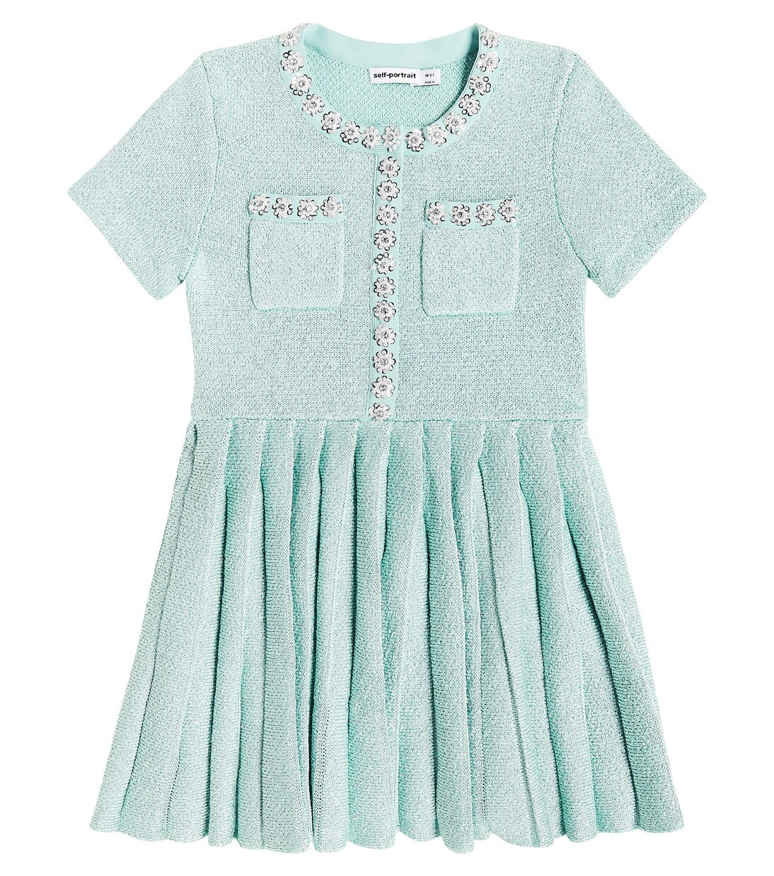 Embellished pleated knit dress | Mytheresa (US/CA)