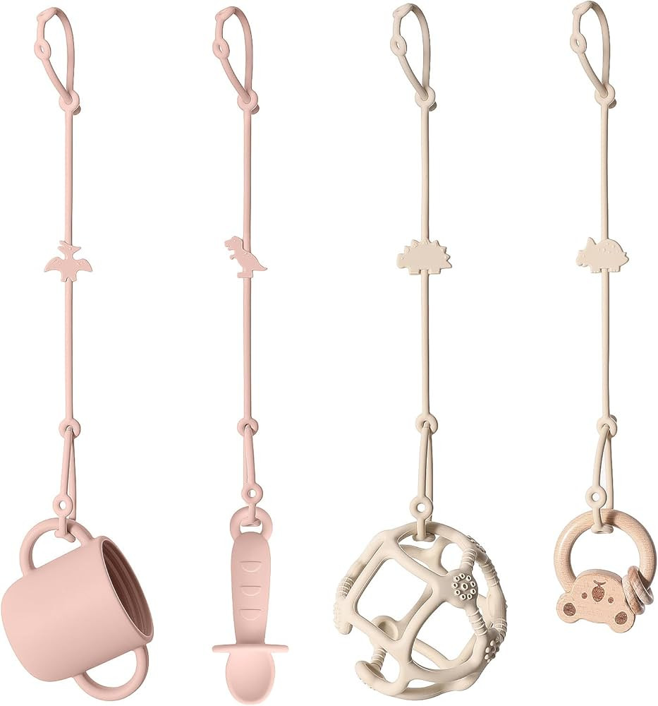 Andy Bear Toy Straps for Baby Toy Safety Straps Silicone High Chair Toy Straps Toddler Bottle Str... | Amazon (US)