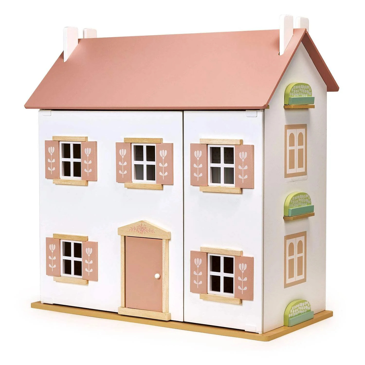 Mentari Toys - Clover Dolls House - Large Doll House with 6 Rooms - Gender-Neutral Dollhouse - En... | Walmart (US)