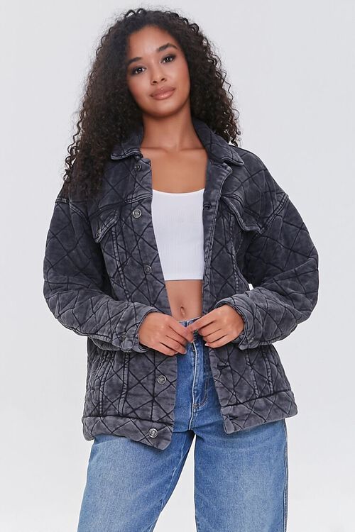 Drop-Sleeve Quilted Jacket | Forever 21 (US)