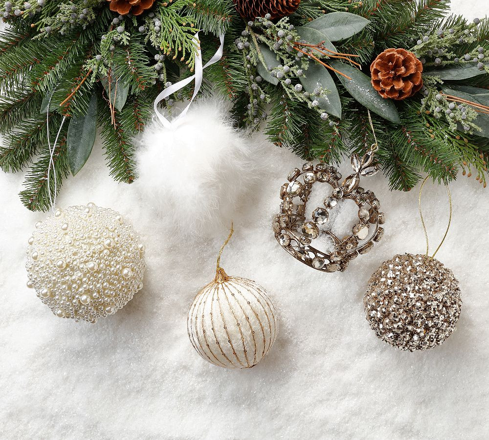 Shatterproof Lux Ornaments Set | Pottery Barn (US)