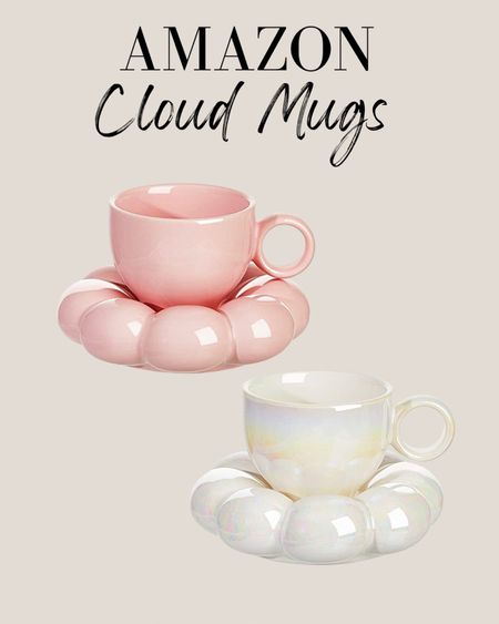 Cute cloud mugs from Amazon! ☁️☕️

Amazon finds, cloud mug, modern mugs, cloud coaster, gift ideas for her, spring decor 
