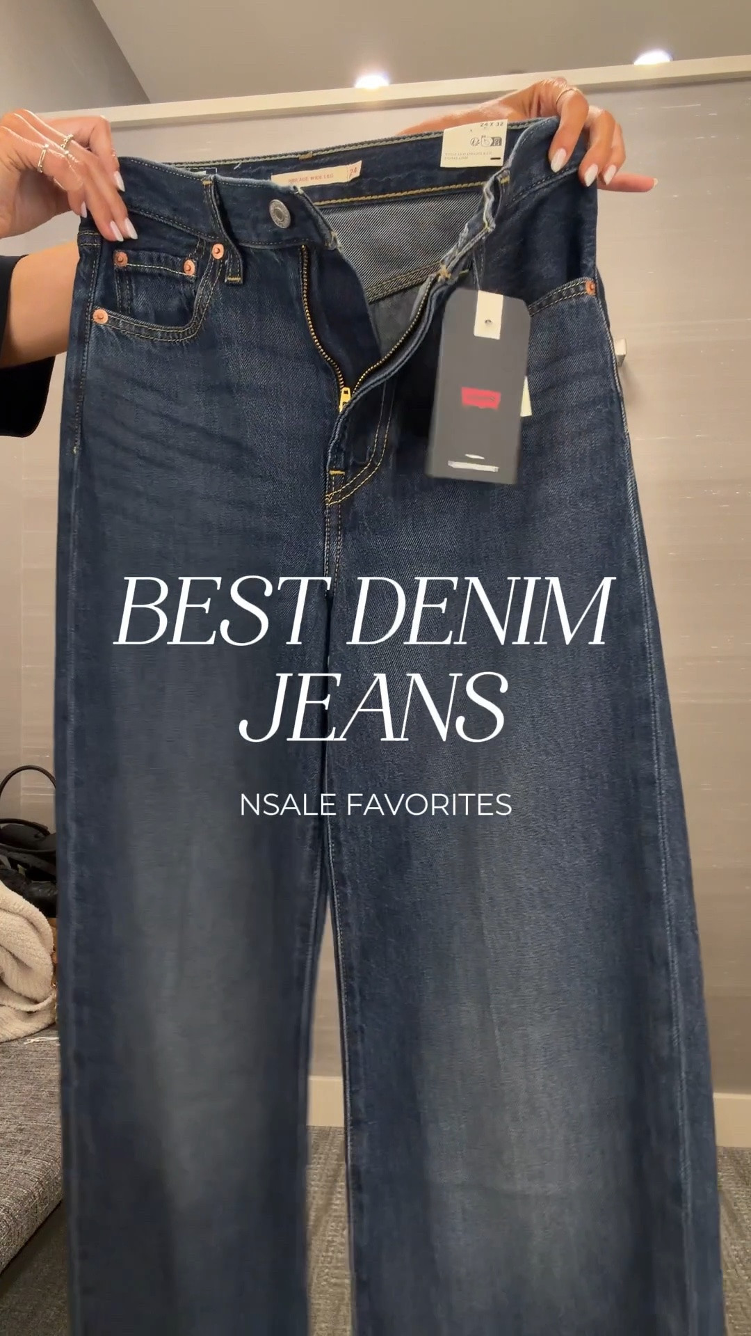 Best denim jeans from the Nordstrom Sale! I’m just shy of 5-7” for reference… 
Levi jeans: run big I sized down one
Sweatpant jeans: run tts 
Paige anessa jeans: run tts
Mother jeans: tts
Long sleeve crewneck: small
Tee: XS 
Sweater coat: XS

#LTKSaleAlert #LTKOver40 #LTKootd