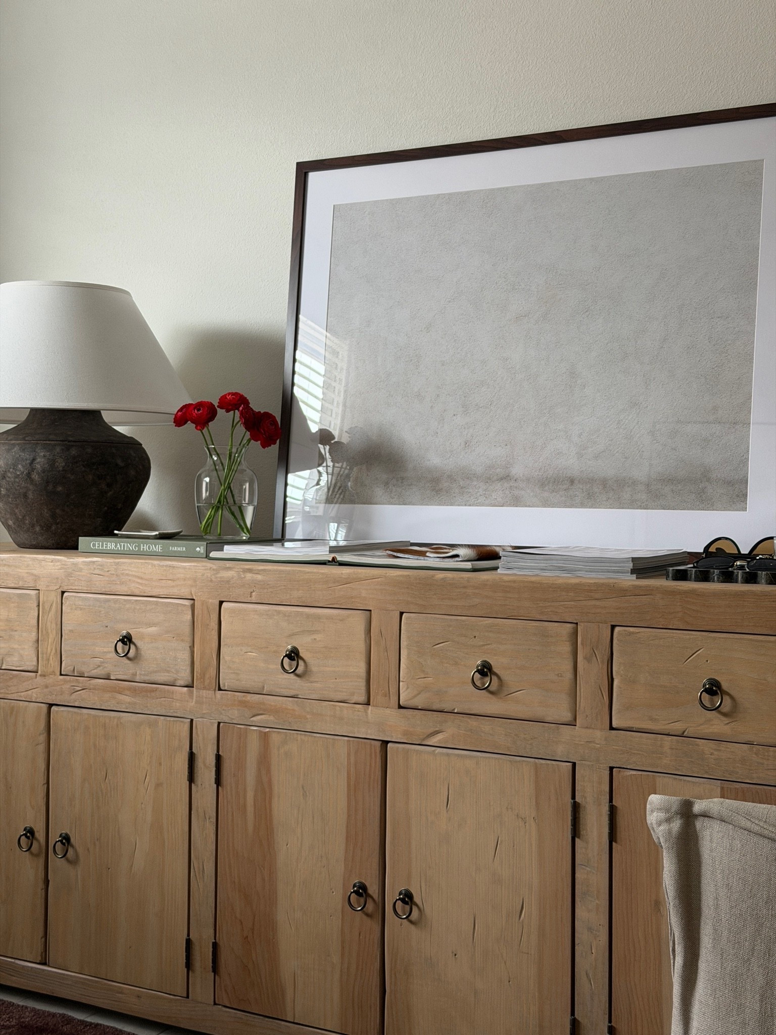 my office sideboard 

Sideboard is a custom piece by @brandywine.tx on IG 

how to style a sideboard, my beauty room, beauty room inspo, console table styling, styling inspo, home office inspo, home office storage

#LTKHome