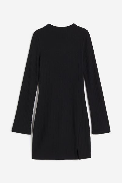 Ribbed Bodycon Dress - Black - Ladies | H&M US | H&M (US + CA)