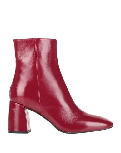 Bianca Di Woman Ankle boots Burgundy Size 11 Soft Leather | YOOX (US)
