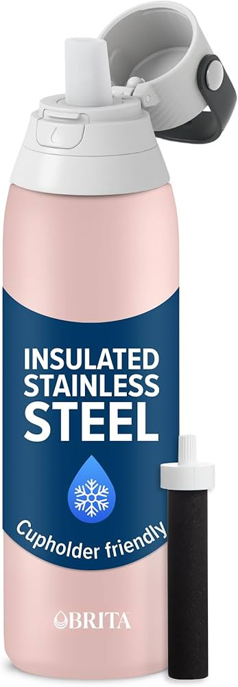 Brita Stainless Steel Premium Filtering Water Bottle, BPA-Free, Reusable, Insulated, Replaces 300... | Amazon (US)