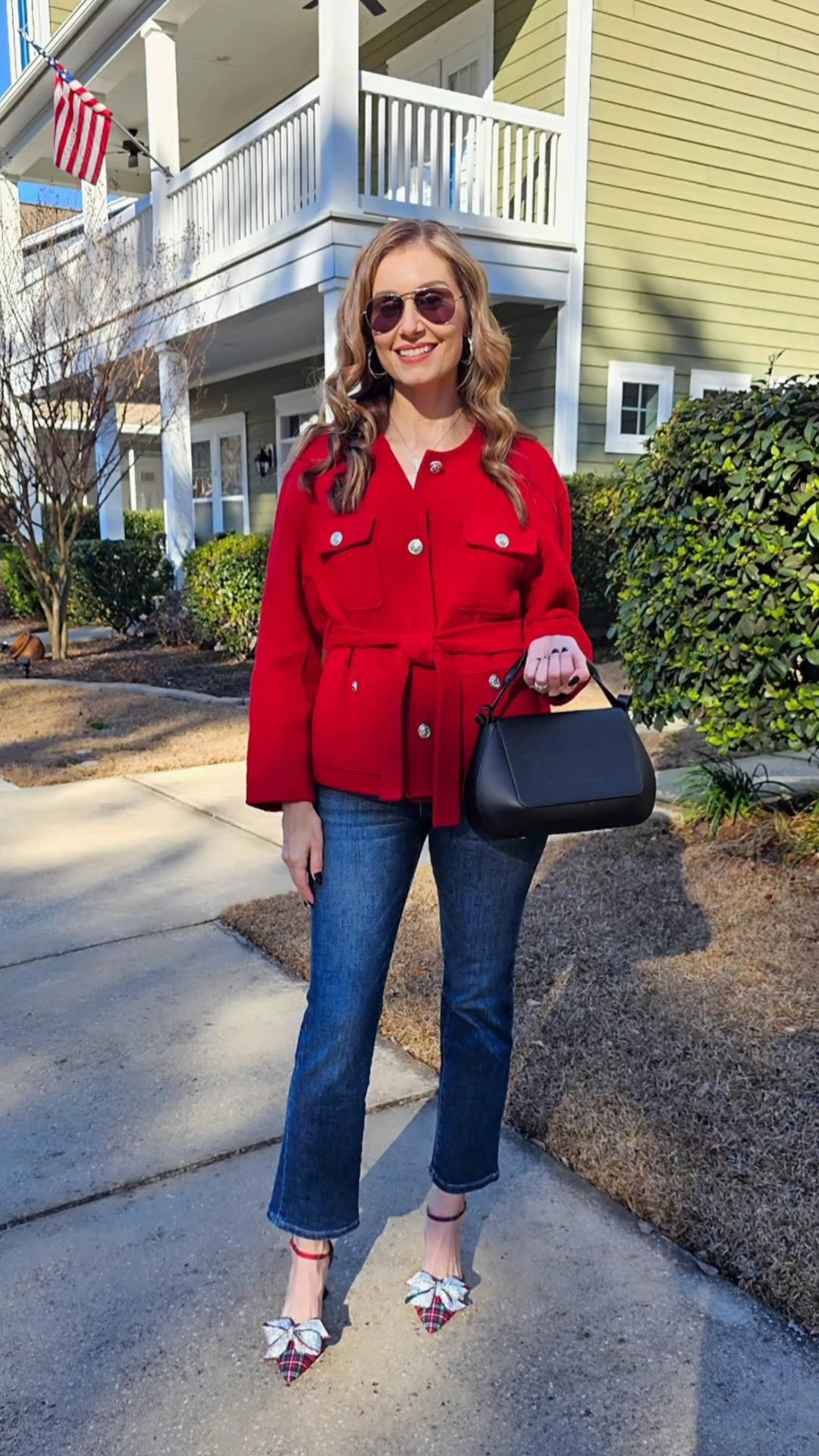 Happy Valentine’s Day 💘❤️Sharing my Galentine’s Day outfit because she deserved her moment too 💃🏼✨Red jacket + the cutest bow heels = instant festive mood ❤️🎀Also wearing my gorgeous reversible heart necklace from @jennifermillerjewelry (two looks in one 😍) and everything is 25% off right now… perfect timing if you’ve been eyeing it 👀💕Jacket is @renttherunway — you can shop/rent the look here + use code RTRXRSZMIDT50 to save 50% off your first month 🙌🏻Nails are press-ons from kiss (because we love an easy glam moment 💅🏻)Hope your day is full of love, chocolate, and maybe a little sparkle ✨💖#gifted#RTRPartner 

#LTKSaleAlert #LTKootd
