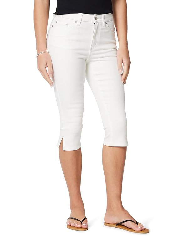Amazon Essentials Women's High-Rise Slim Fit Capris Denim Pedal Pusher Jean | Amazon (US)