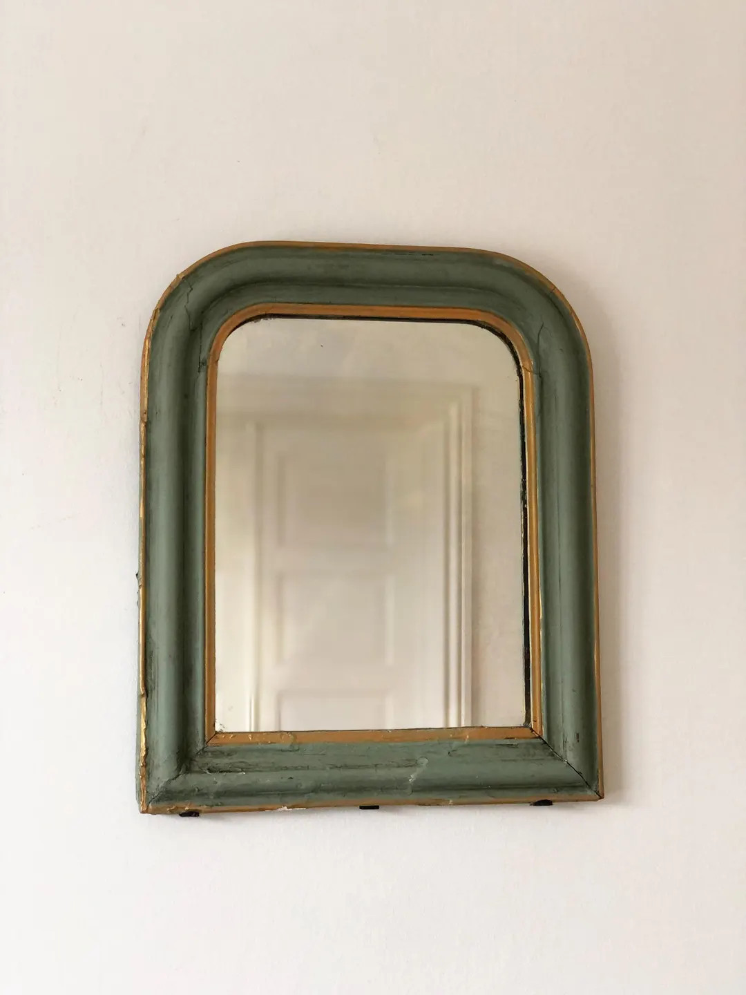 Antique French Louis Philippe Mirror – Green and Gold, Late 19th Century | Etsy (US)