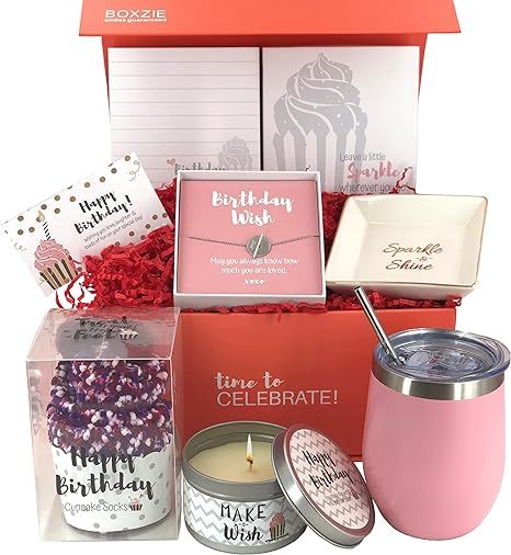 Happy Birthday Box for Women | Premium Unique Gift Ideas for Her | Surprise Package Filled with F... | Amazon (US)