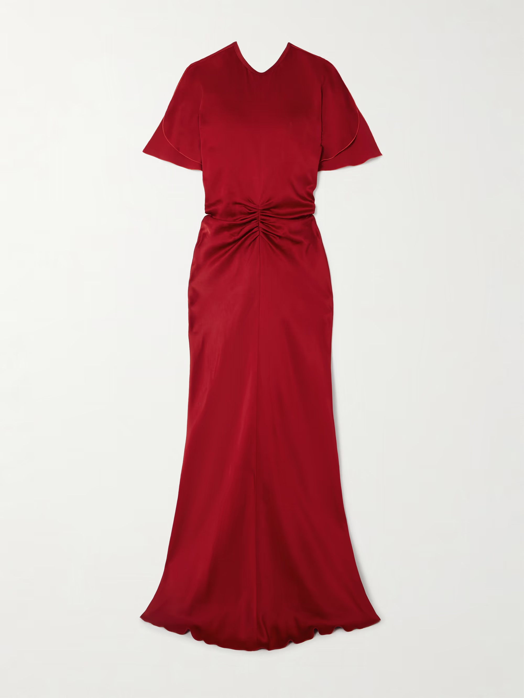 Gathered satin gown | NET-A-PORTER (US)