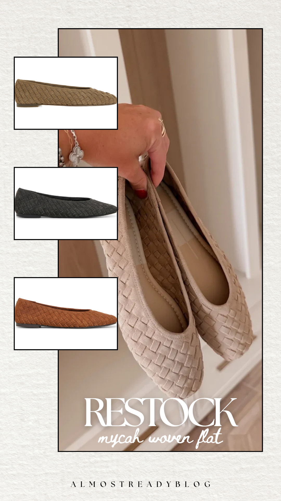 This pair got so much love and they just restocked some colors!! These will definitely go fast, I would go up a half size

shoe crush, dolce vita, woven flats, nordstrom, ballet flats, fall shoes, amanda west, almost_readyblog
 

 #LTKootd #LTKSeasonal