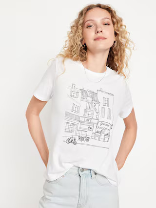 EveryWear Slub-Knit Graphic T-Shirt | Old Navy (US)