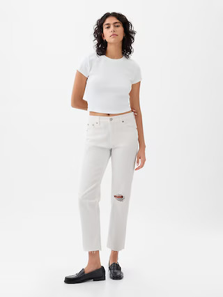 High Rise Cheeky Straight Jeans | Gap (US)