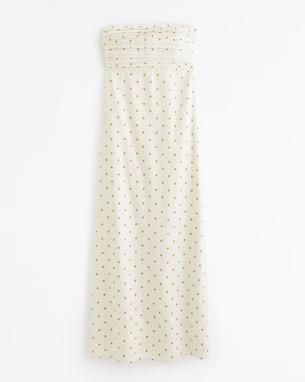Women's The A&F Emerson Strapless Linen-Blend Maxi Dress | Women's Dresses & Jumpsuits | Abercrom... | Abercrombie & Fitch (US)