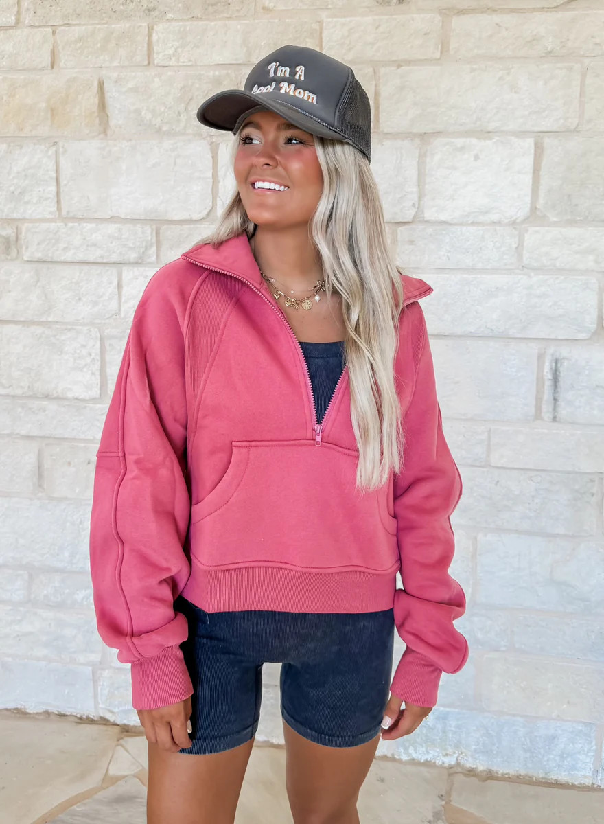 Popular Girl Half Zip | CK Squared Boutique