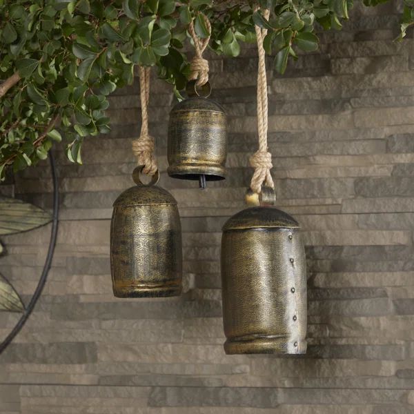 Kaskaskia 3 Piece Bell Sculpture Set (Set of 3) | Wayfair Professional