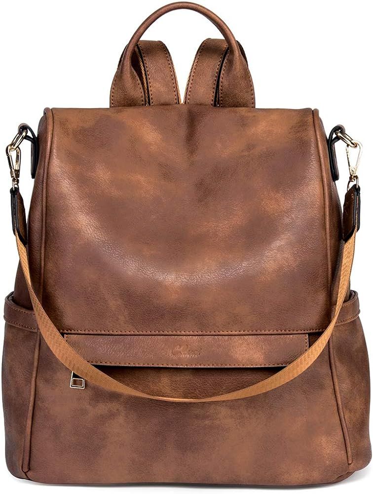 CLUCI Mother Day Gifts Women Backpack Purse Fashion Leather Large Designer Travel Bag Ladies Shou... | Amazon (US)