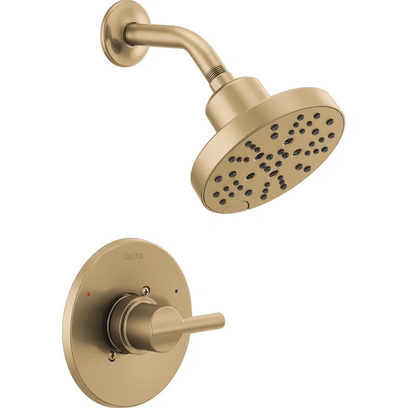 Nicoli Single-Function Shower Faucet Set, Shower Trim Kit with H2Okinetic Shower Head and Valve | Wayfair North America