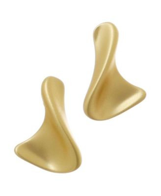 Adornia 14k Gold Plated Twist Stud Earrings - Gold | Macy's