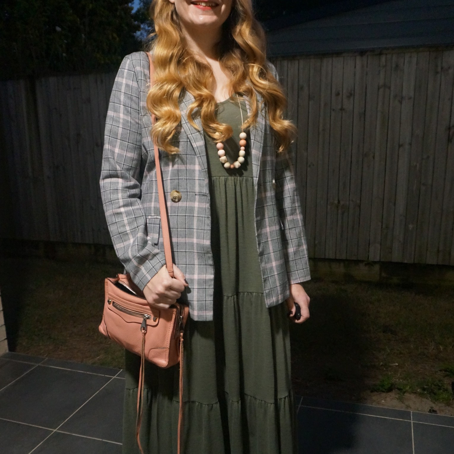 Thrifted tartan blazer, olive Anko Kmart tiered midi dress and Rebecca Minkoff micro Regan bag 💕 💚

#LTKaustralia #LTKworkwear #LTKbag