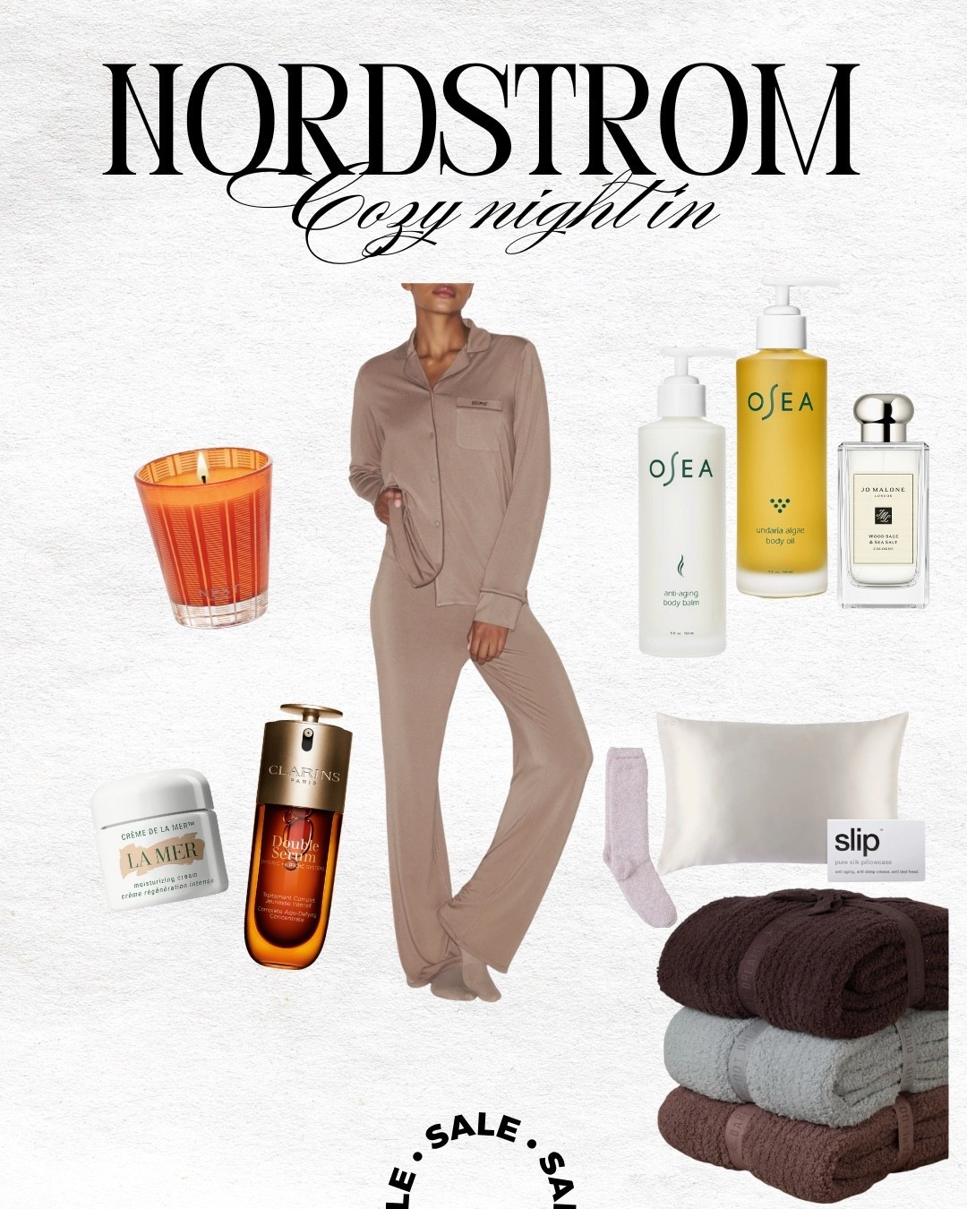 Cozy self care night in. Soft pajamas, a fall candle, body care, a cozy blanket and skincare for winding down after a long day

#LTKSeasonal #LTKBeauty #LTKSaleAlert