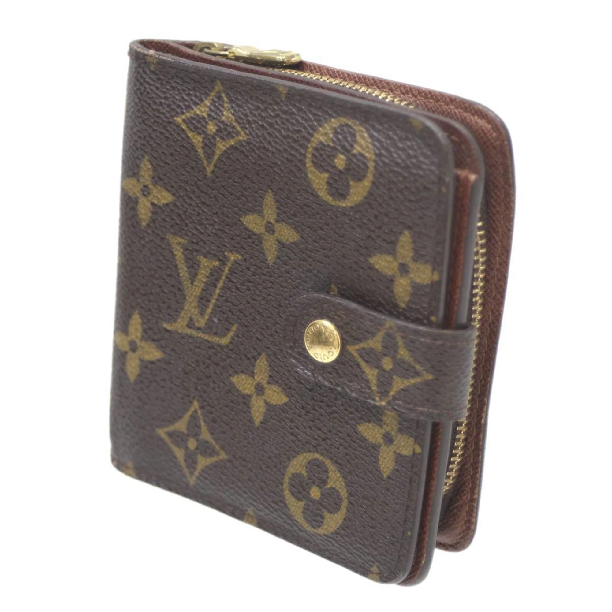 Pre-Owned LOUIS VUITTON Compact Zip Bifold Wallet Monogram M61667 CA0075 (Fair) | Walmart (US)