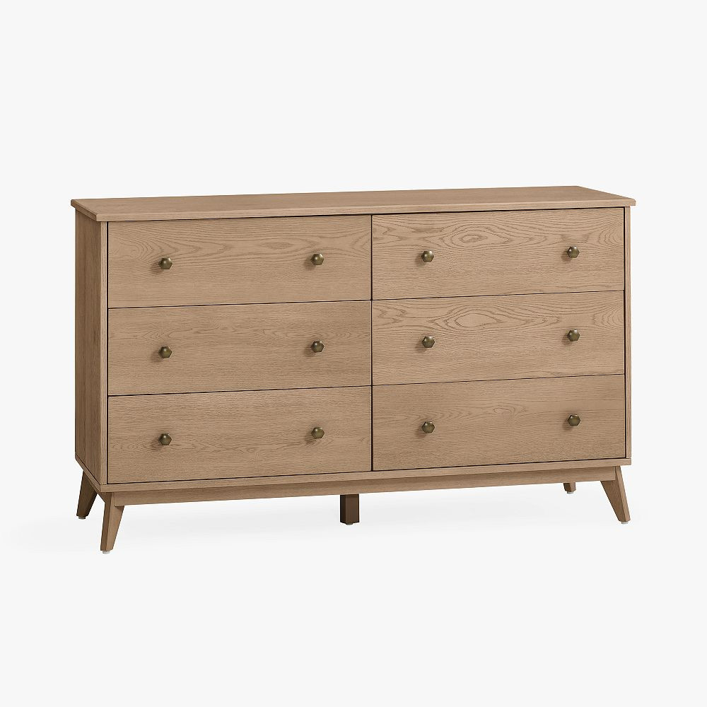 Keaton 6-Drawer Wide Dresser (56w x 19d") | Pottery Barn Teen