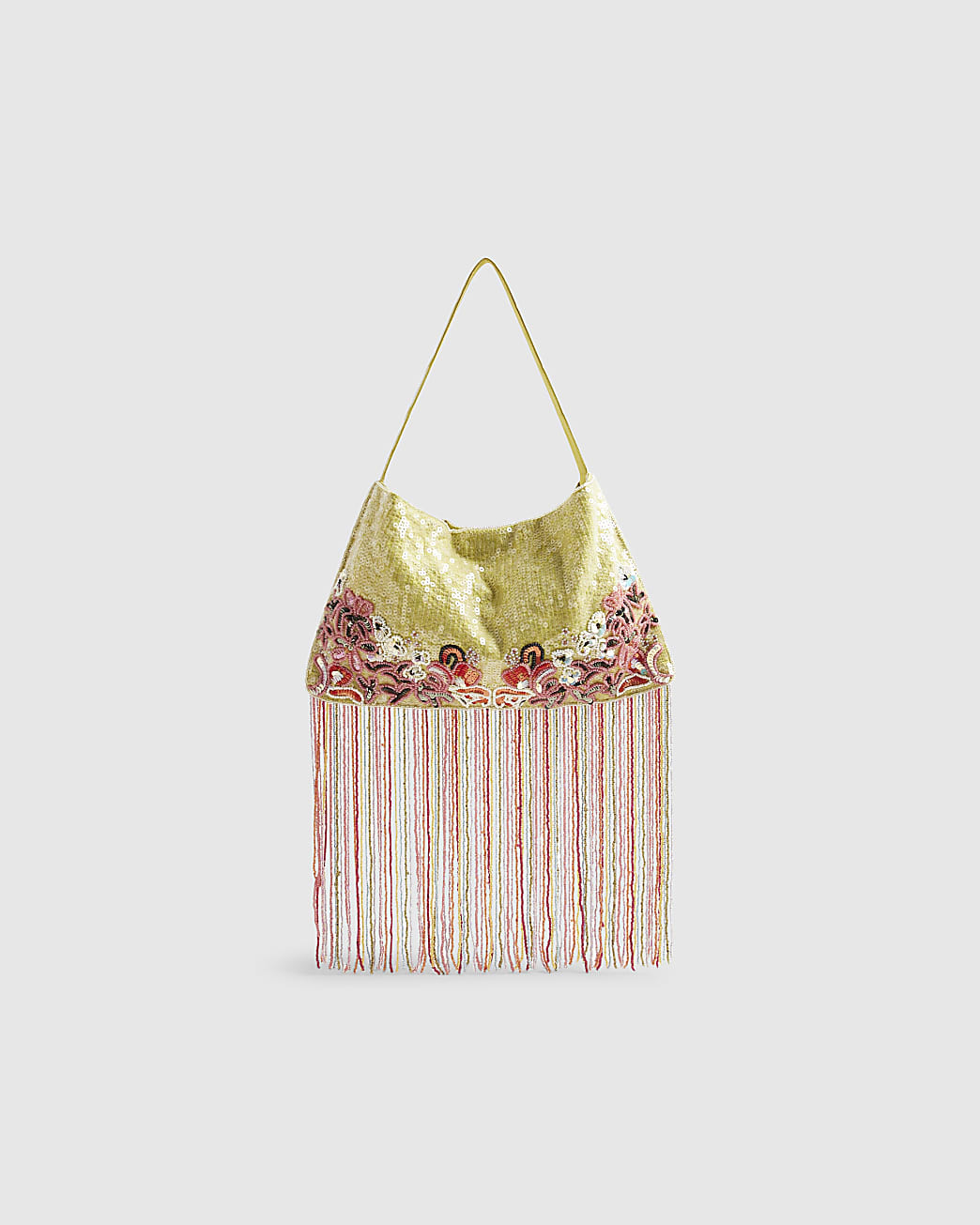 Green Sequin Shoulder Bag | River Island UK & IE