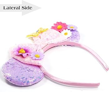 butterfly pink Mouse Ears, Daisy bow Mouse Headband for Anyone, Cute Mouse Ears Headband for Amus... | Amazon (US)