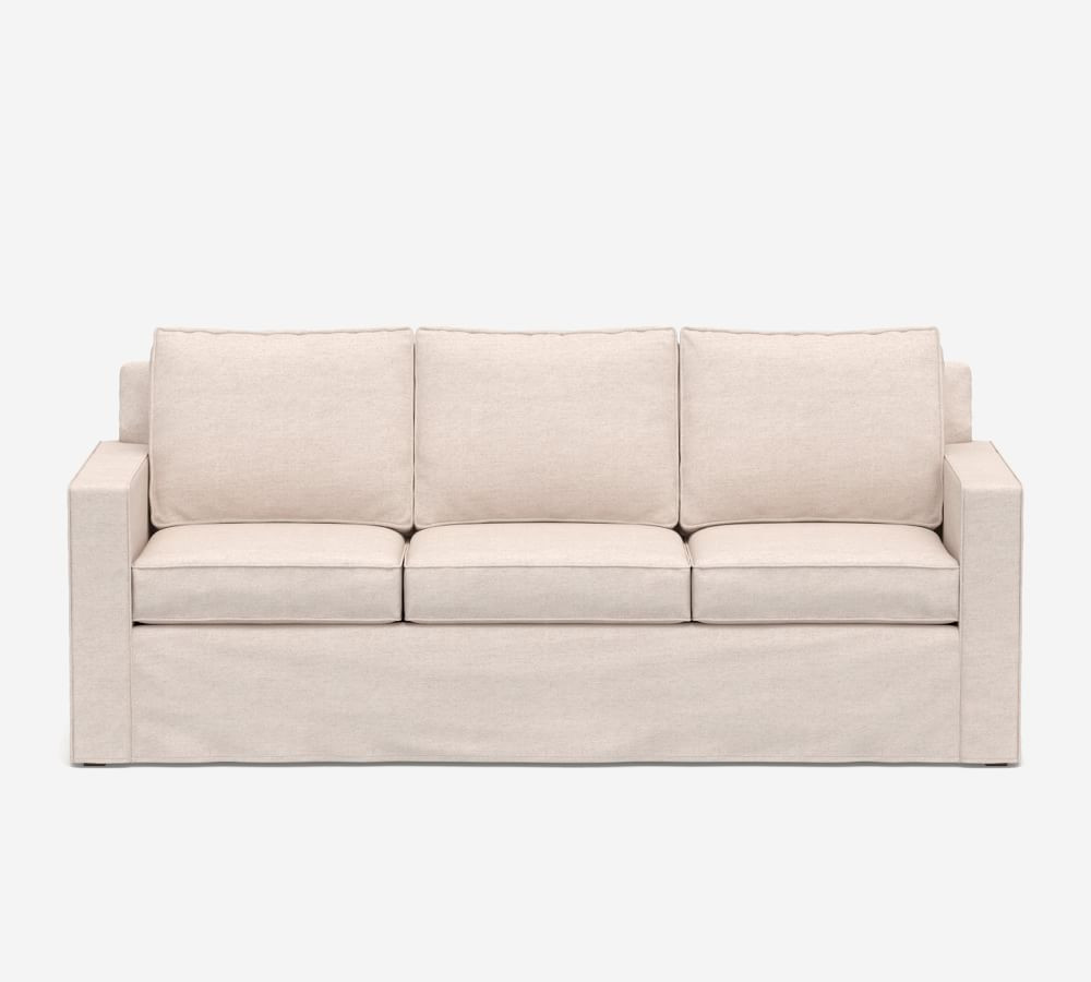 Cameron Square Arm Slipcovered Side Sleeper Sofa | Pottery Barn (US)