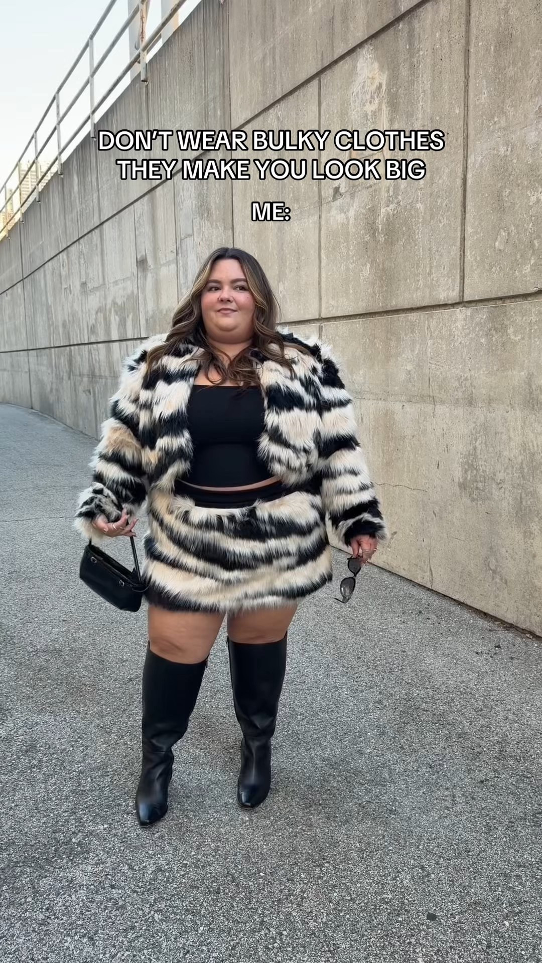 Wearing this faux fur set from Eloquii size 20 
I’m 5’2 and a size 20

#LTKPlusSize #LTKMidsize #LTKPetite