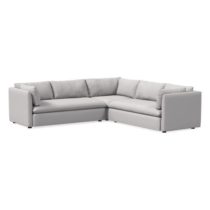 Shelter 3-Piece L-Shaped Sectional (106") | West Elm (US)