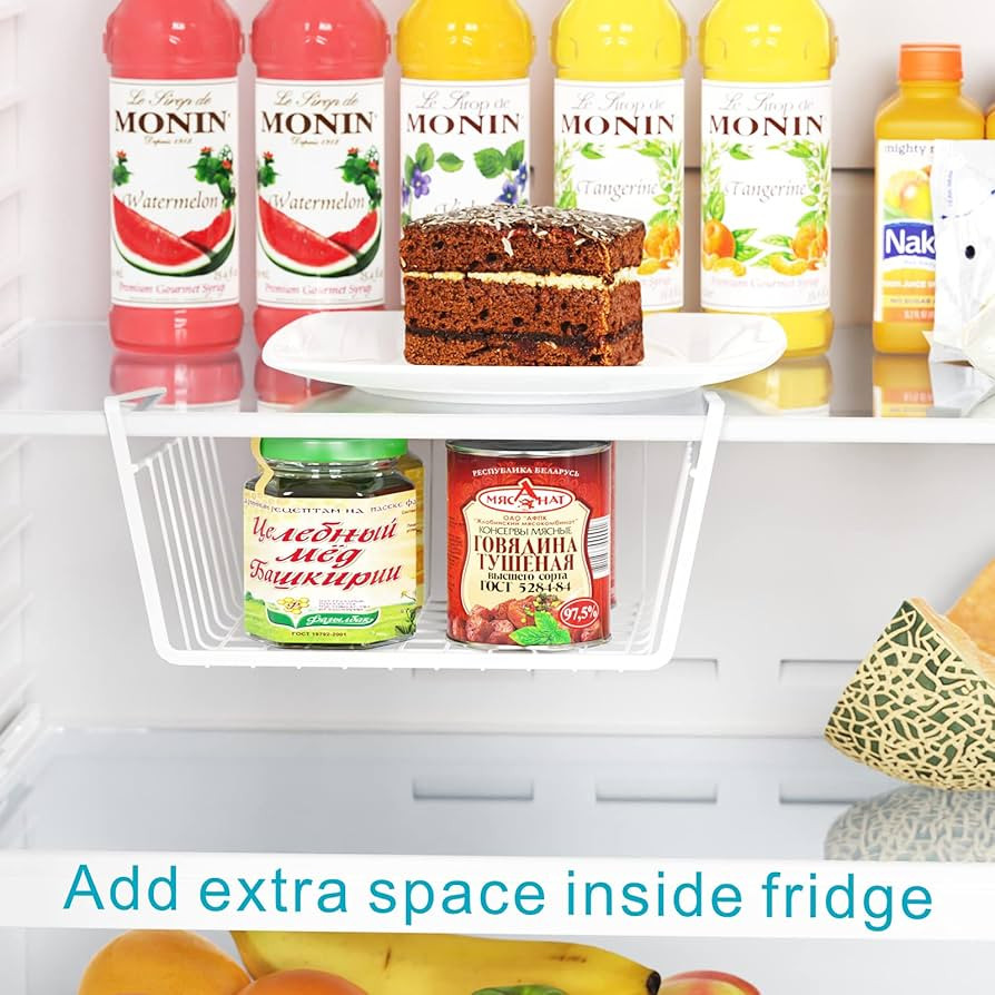 Amazon.com - Under Shelf Basket, iSPECLE Small 4 Pack Under Shelf Storage Hanging Shelf Basket fo... | Amazon (US)