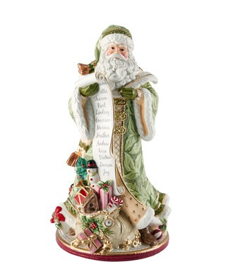 Holiday Home Green Santa Figurine | Dillard's