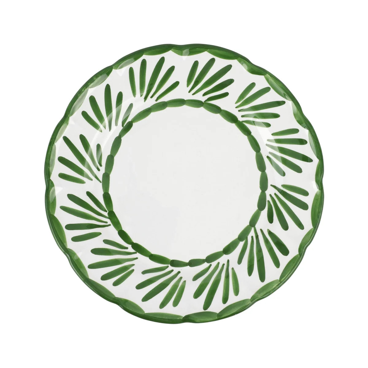 Arezzo Green Dinner Plate \u2013 VIETRI | VIETRI