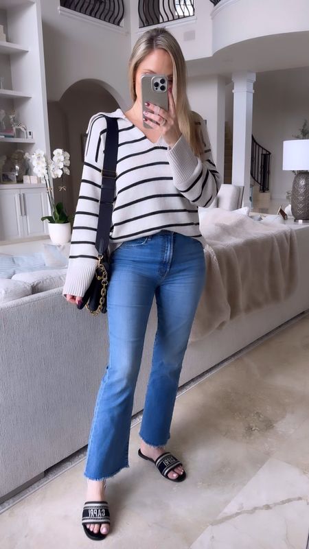 Softest lightweight spring sweater from Nordstrum absolutely love these high-rise denim, and this pair of sandals from target are not to be missed

#LTKover40 #LTKsalealert #LTKfindsunder100