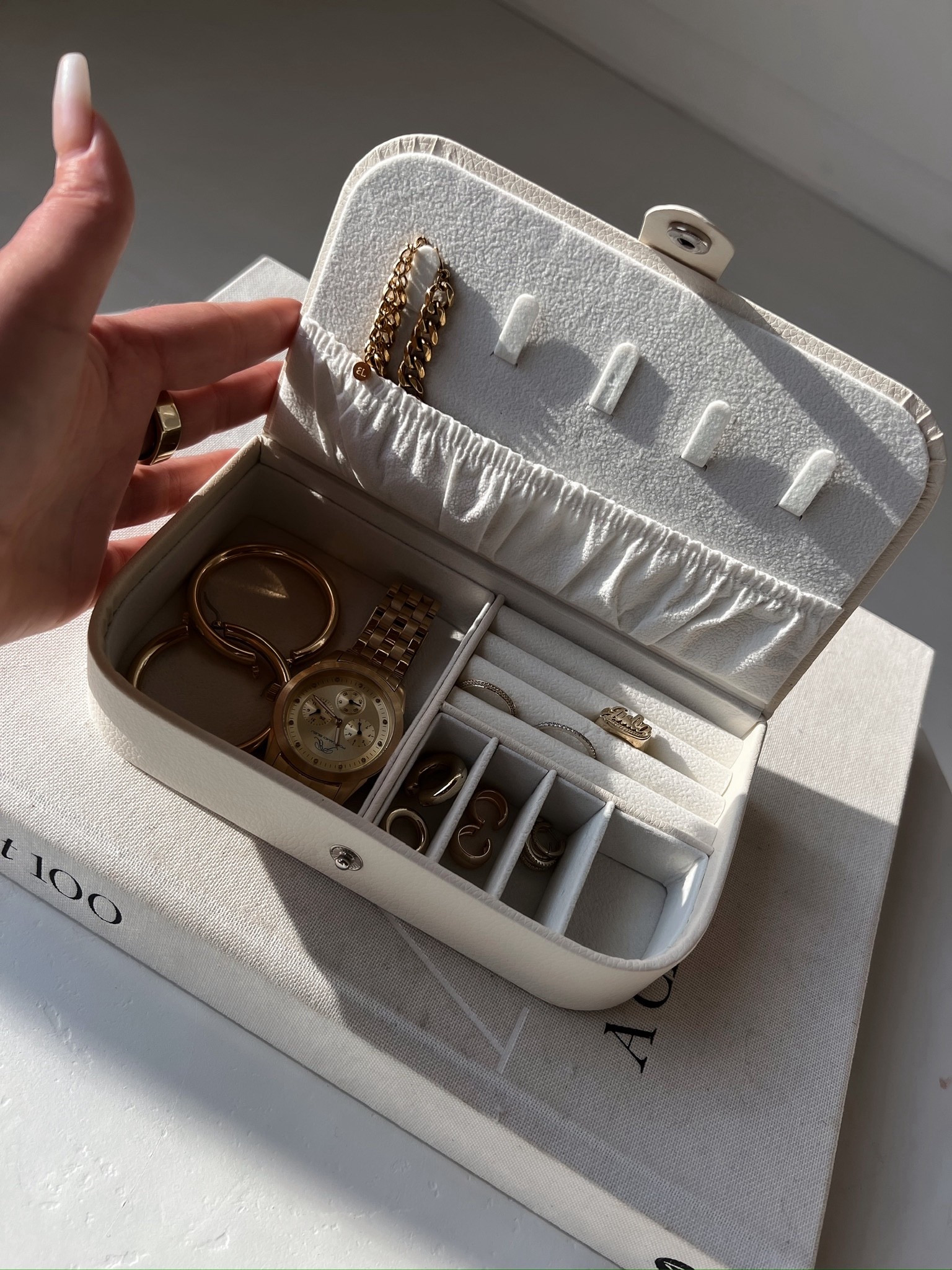 Organize your jewelry during your travel. This travel jewelry box will keep your jewelry tangle free and organized 

#LTKTravel #LTKGiftGuide
